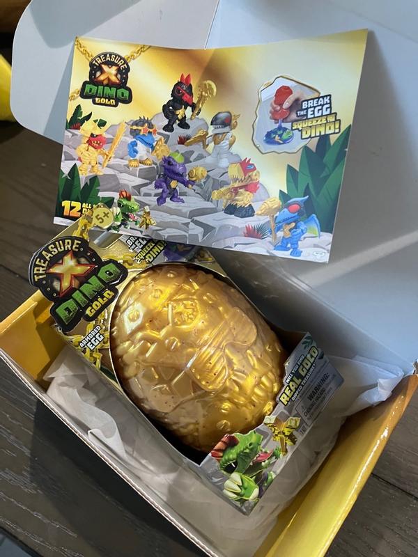 Treasure X Dino Gold Armored Egg, Find the Treasure and Build the Dino,  Ages 5+