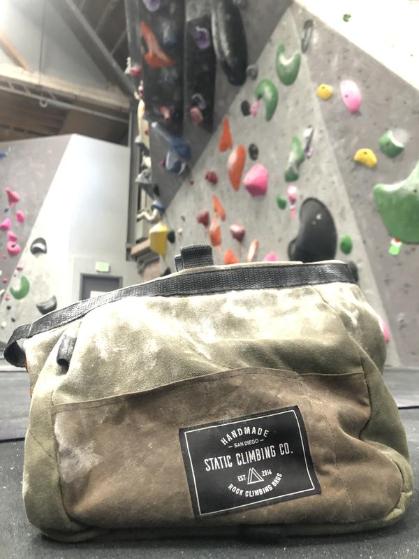 Waxed Canvas Chalk Bucket  RANGER — △STΛTIC Climbing