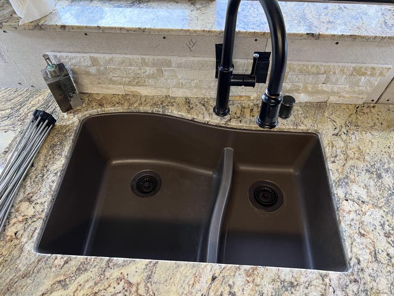 kraus quarza dual mount single bowl granite kitchen sink