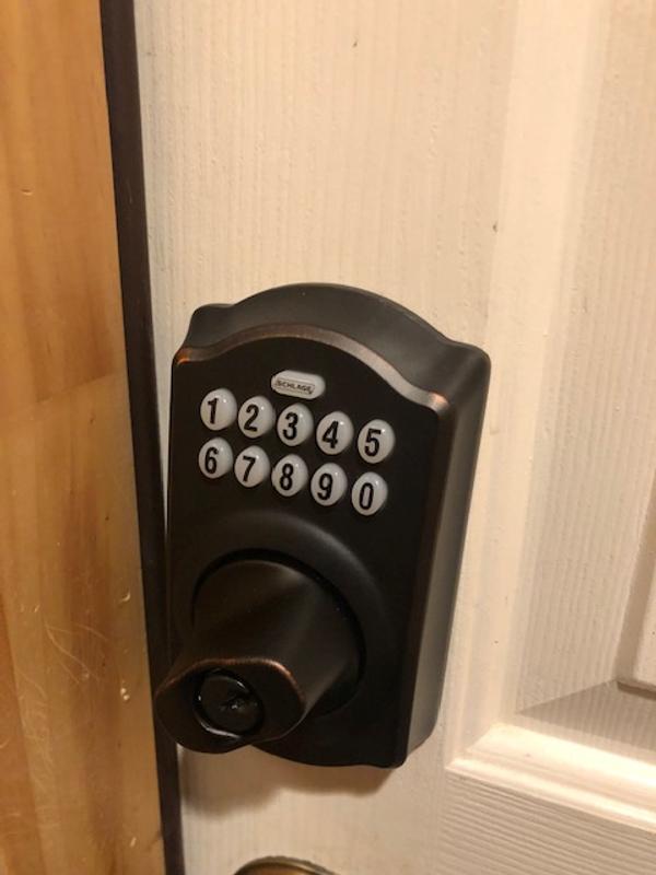 Schlage BE367/BE367F Camelot Programmable keyless Deadbolt