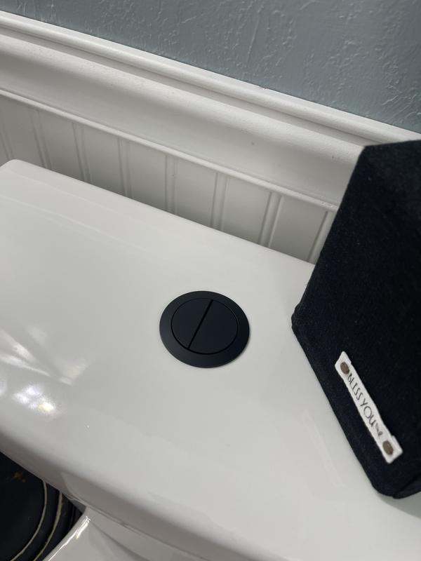 Dual Flush Toilet Button – Matt Black, 38mm Hole, Adjustable Spindles Up To 125mm, Top Or Front Mount For Close Coupled Cisterns
