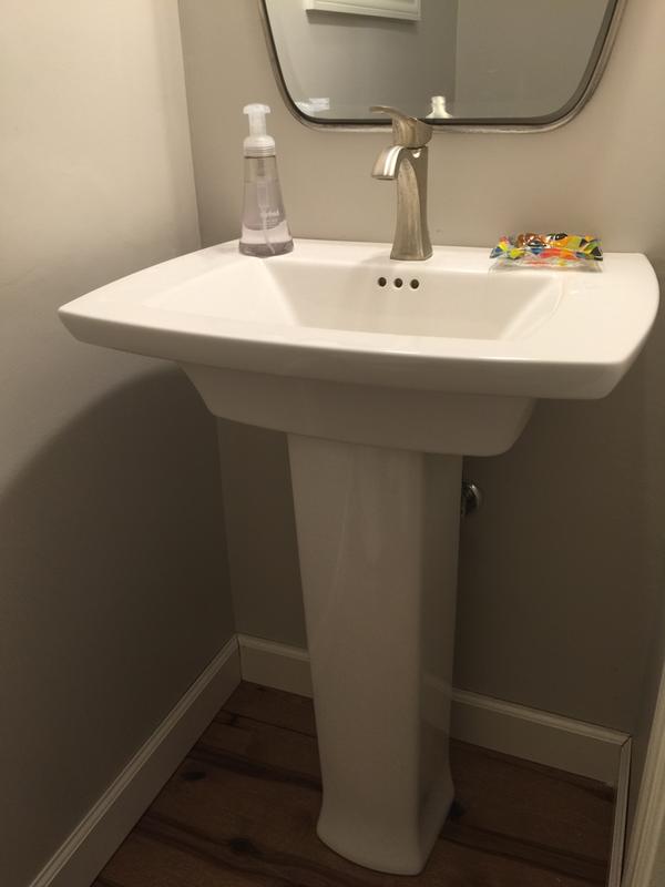 Edgemere® Center Hole Only Pedestal Sink Top and Leg Combination