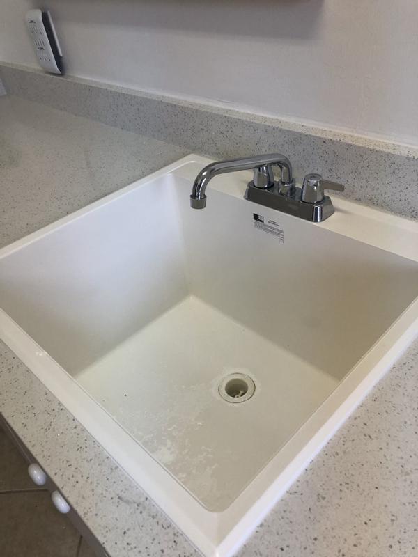PROFLO 22-in x 24.5-in 1-Basin White Drop-In Laundry Sink