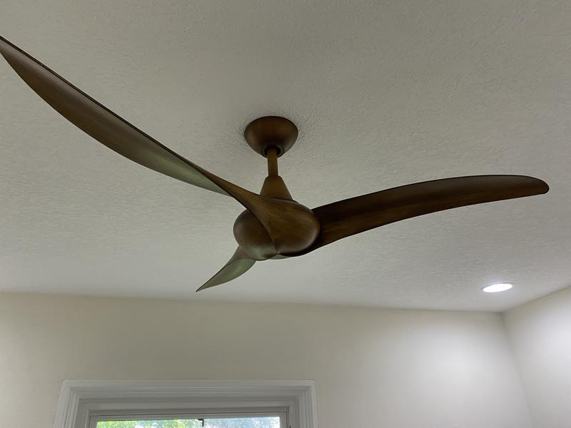 Minka Aire Wave 52-in Distressed Koa Indoor Ceiling Fan and Remote