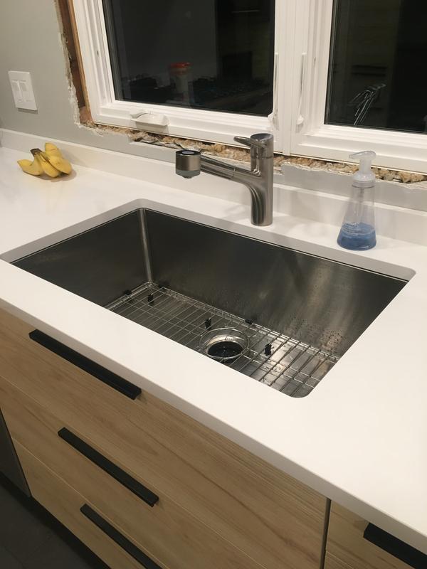 みよリンク️ M Maison Miseno Dual-mount 33-in x 22-in Stainless Steel Single Bowl