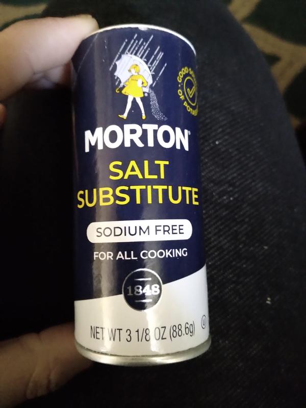 Morton Salt Substitute, Sodium Free 3.125 Oz, Salt, Spices & Seasonings