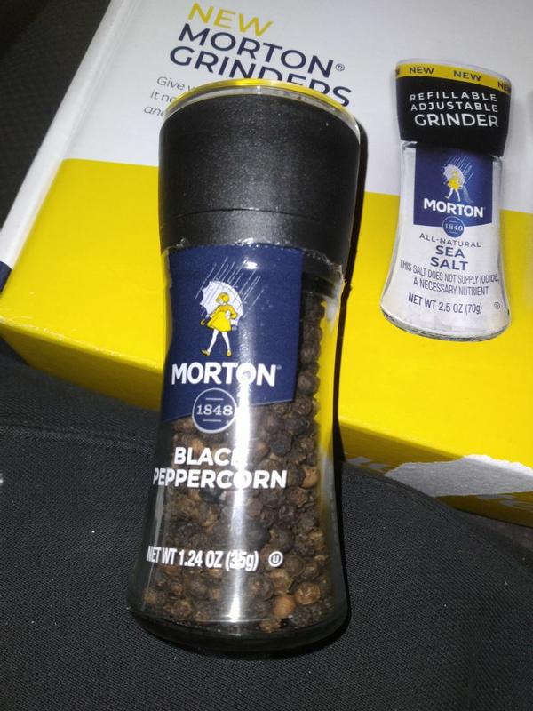 Morton® Black Peppercorn Refillable Grinder, 1.24 oz - Kroger