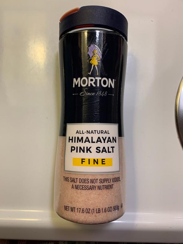 Morton® All-Natural Fine Himalayan Pink Salt, 17.6 oz - Fry's Food