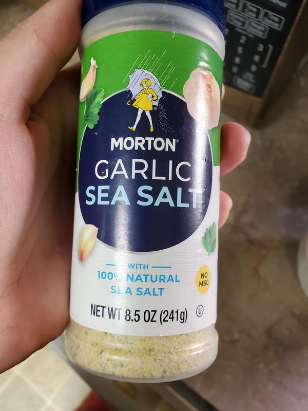 Morton® Garlic Sea Salt 8.5 oz. Shaker