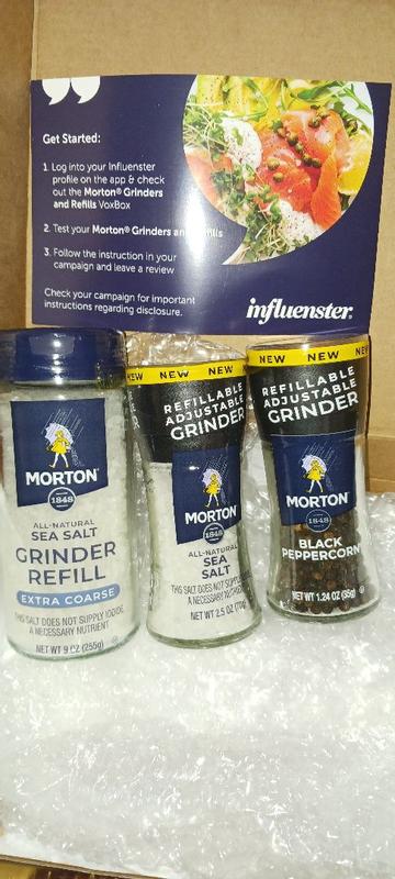 McCormick Grinders Sea Salt Grinder, 6.1 oz with McCormick Black Peppercorn  Grinder, 2.5 oz