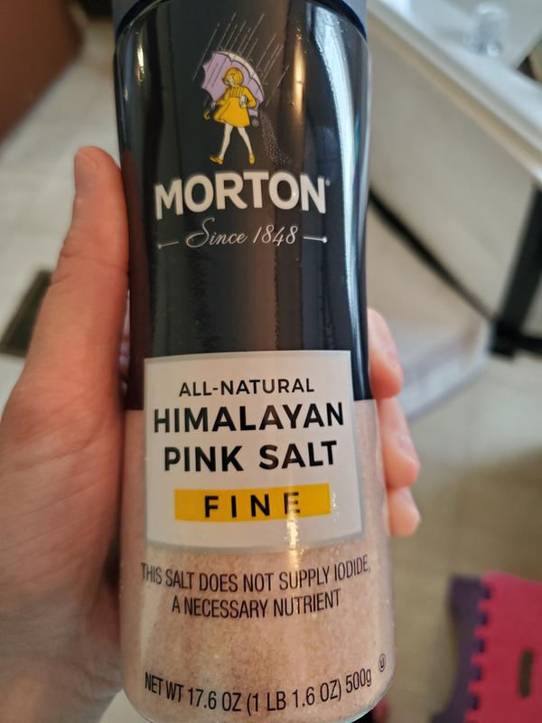 Morton® All-Natural Fine Himalayan Pink Salt, 17.6 oz - Fry's Food