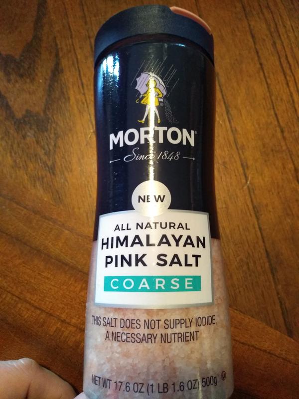 Morton Himalayan Pink Salt, Coarse - for Grilling, Seasoning and