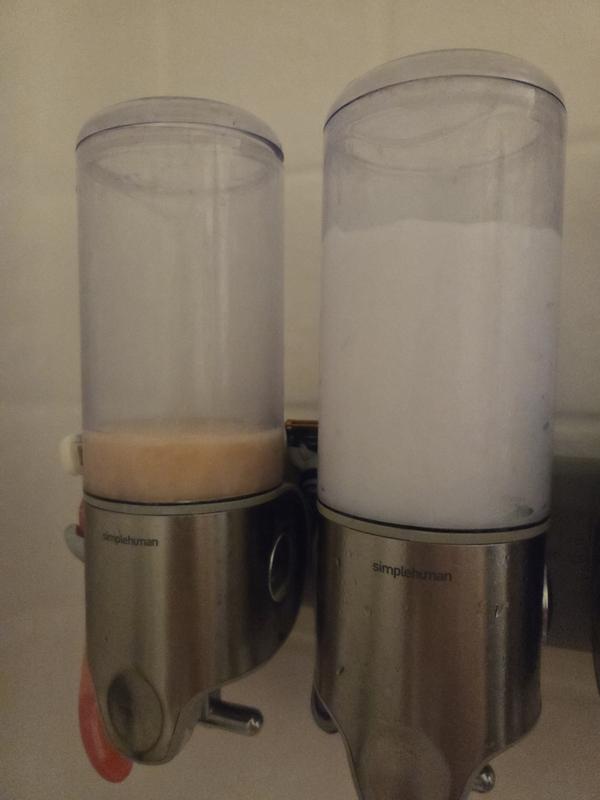New product orange, old formula white