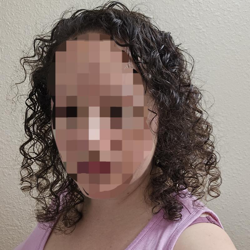 I don't have much hair, but this is my hair right after it dried.