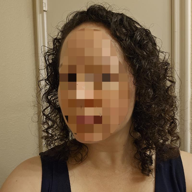 This is my hair at the end of the day. The curls stayed defined!