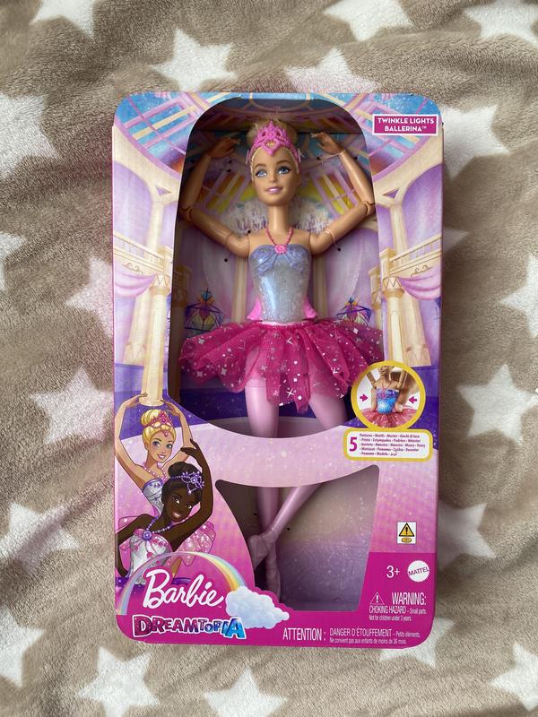 Poupée Barbie Ballerine Lumières Magiques Mattel : King Jouet