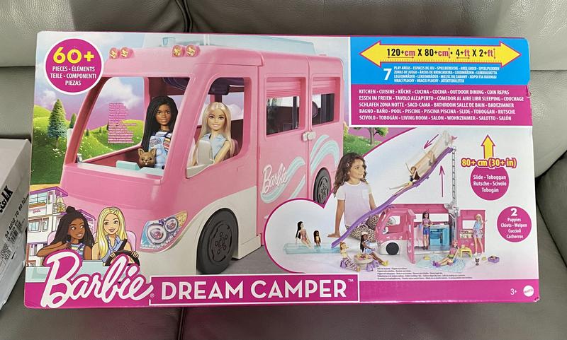 Barbie DREAM CAMPER Vehicle Rv Car Playset with POOL! #barbenheimer  #barbiemovie #barbie 