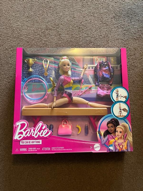 Barbie gymnastics playset clearance