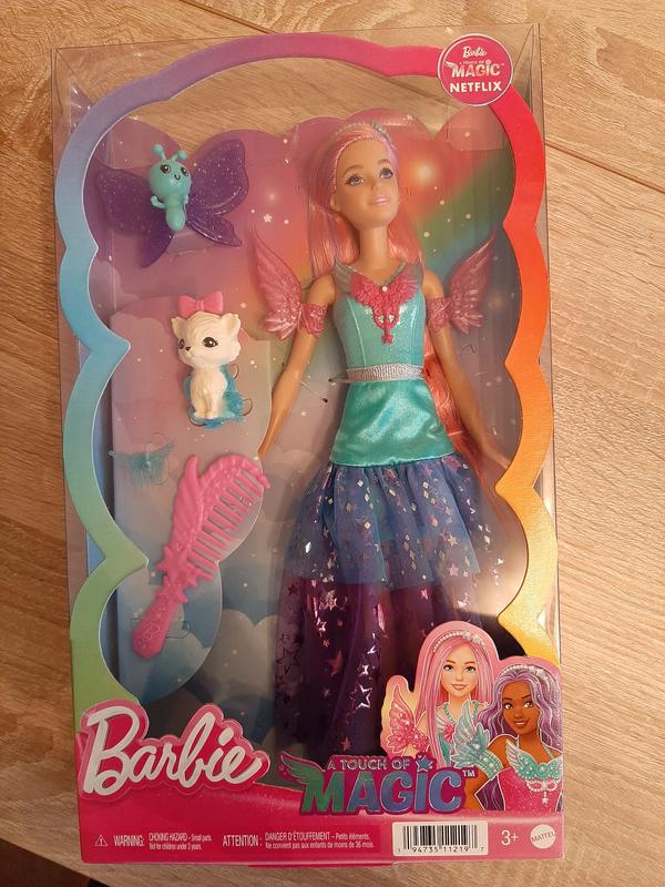 Barbie Malibu Doll with Two Fairytale Pets from Barbie A Touch of Magic