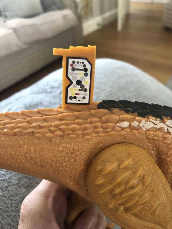 The secret code hidden in it’s back to use with the app