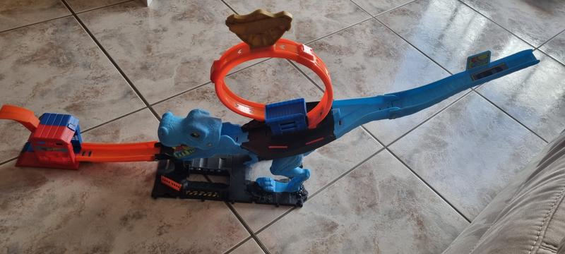 Pista hot wheels t rex online demoledor