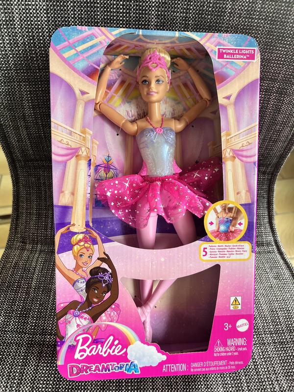 Barbie ballerine poupée danseuse avec tutu et pointes, jouet pour
