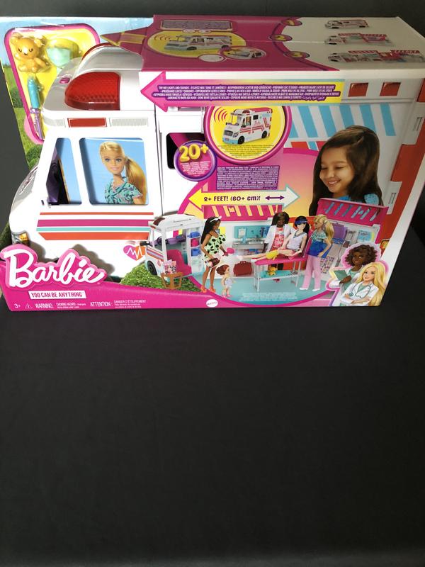 Barbie Toys Transforming Ambulance and Clinic Playset 20 Accessories Care Clinic Toys R Us Canada