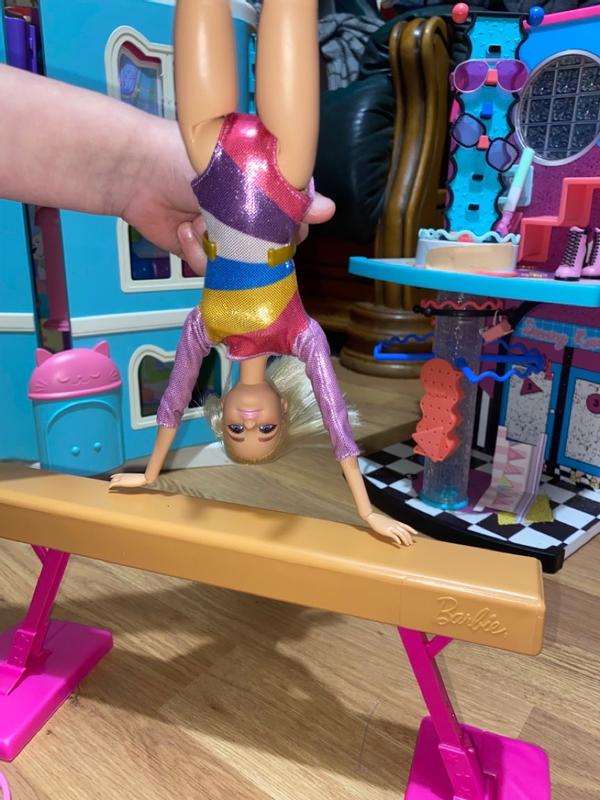 Barbie doll gymnastics set deals