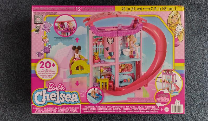 Buy Barbie Chelsea Playhouse with Slide, Pool, Ball Pit, Pet Puppy