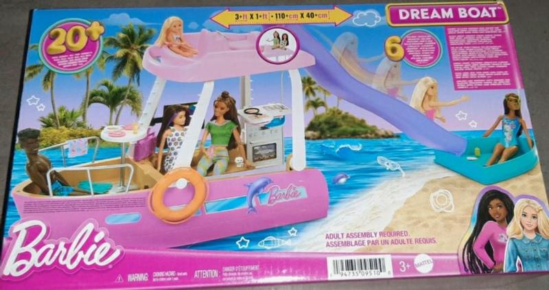 Barbie Dream Boat Playset with Pool Slide and 20 Accessories Toys R Us Canada