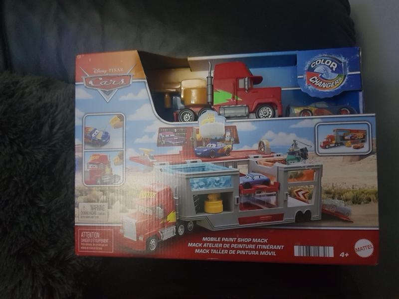 Disney and Pixar Cars Color Changers Mobile Paint Shop Mack Playset ...