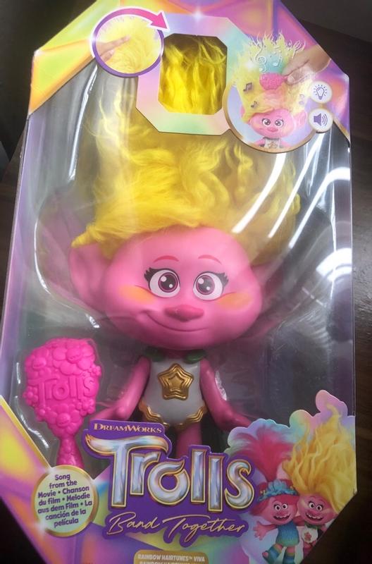 DreamWorks Trolls Band Together Poppy, Viva, & Branch Small Doll Collection,  Toys Inspired by the Movie