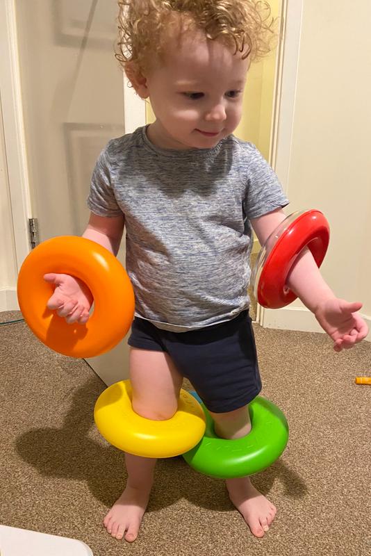 Wearing the hoops around the house