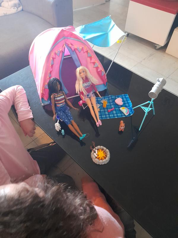 Barbie camping best sale fun tent