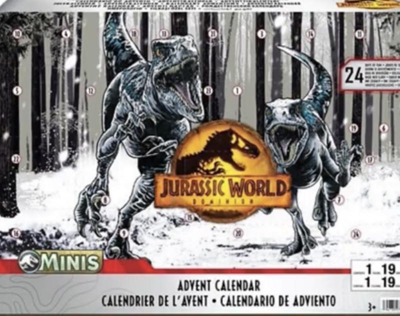 Jurassic World Dominion Christmas Advent Calendar with 24Day Countdown