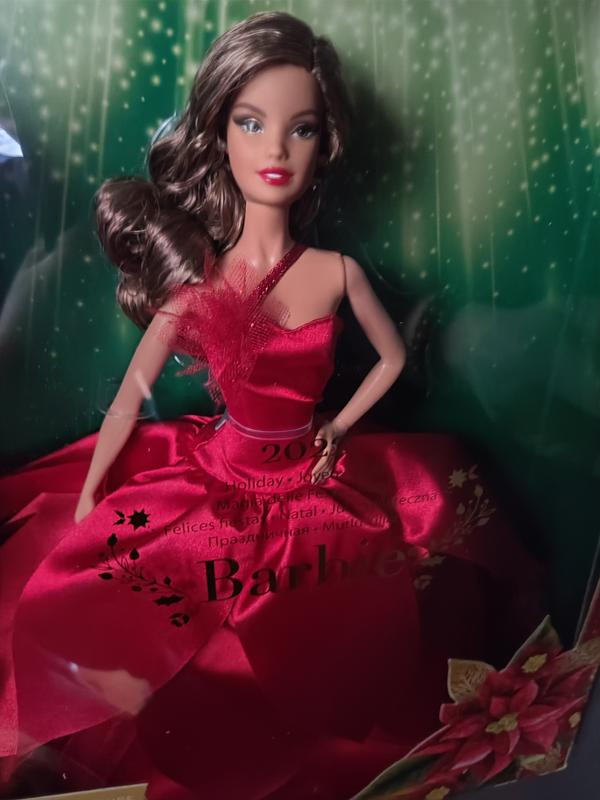 Poupée Barbie Noël 2018 Cheveux bruns 