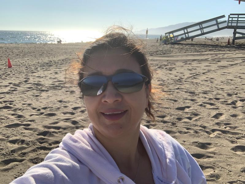 At the beach