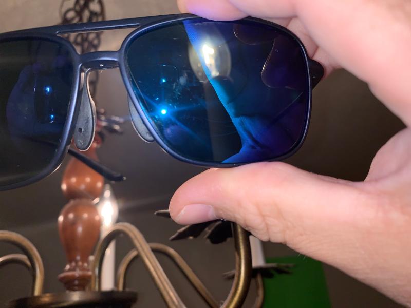 Left lens scratch
