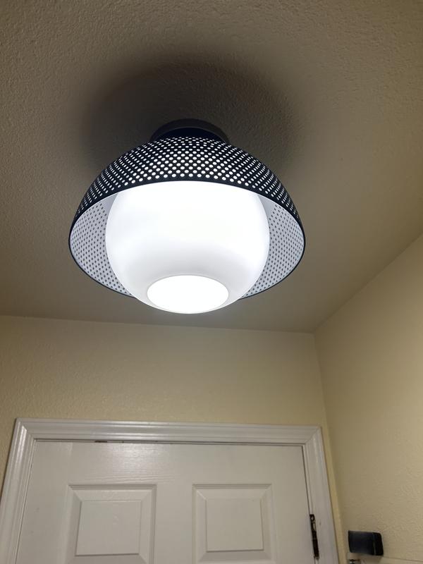 Perf 1-Light Flush Mount