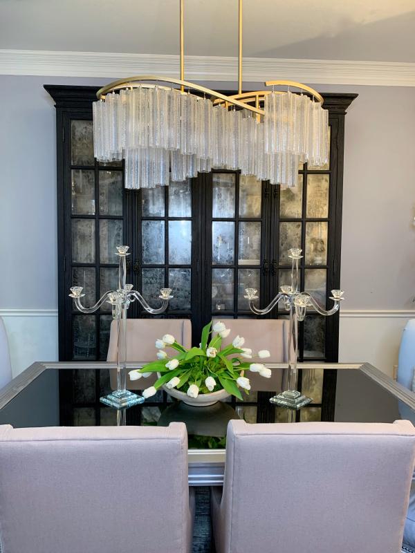 Victoria 6 Light Linear Chandelier