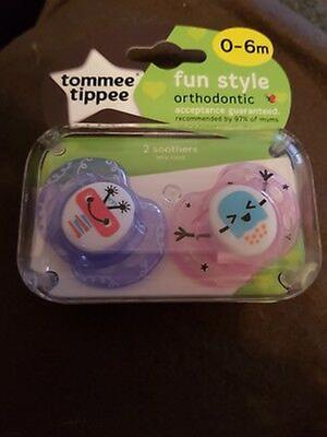 tommee tippee Promo Lot de 2 Sucettes Tommee Tippee Funky Face