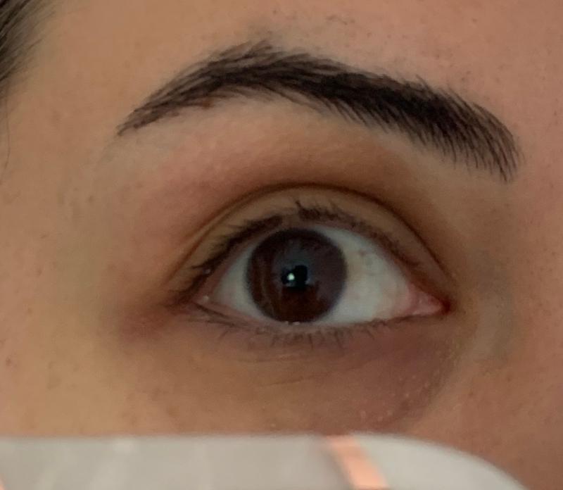 My left eye’s lashes