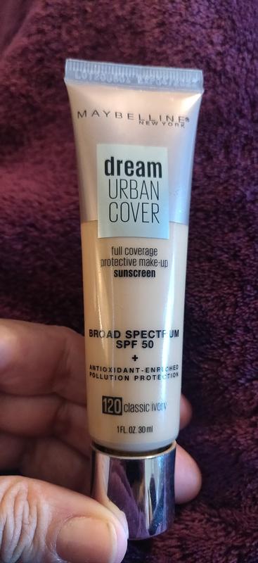 Dream Urban Cover® Protective Makeup, Maybelline spf 50 