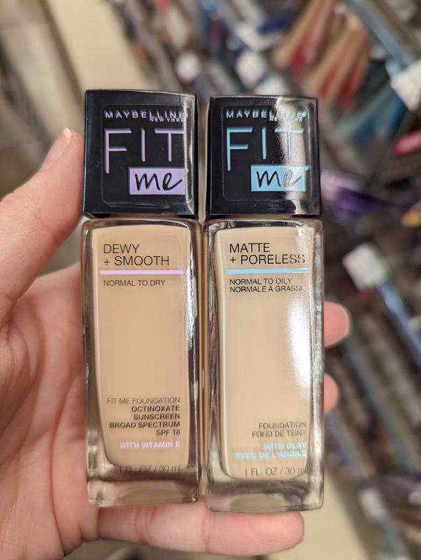 Fit Me Dewy Smooth Foundation Makeup Maybelline