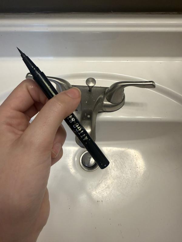 Logo wiped off of eyeliner pen