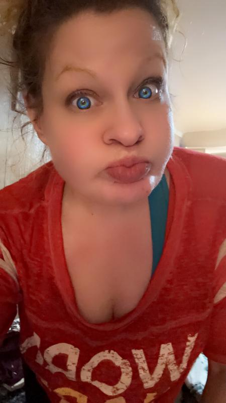Was surprised at eyebrows shocked face lol