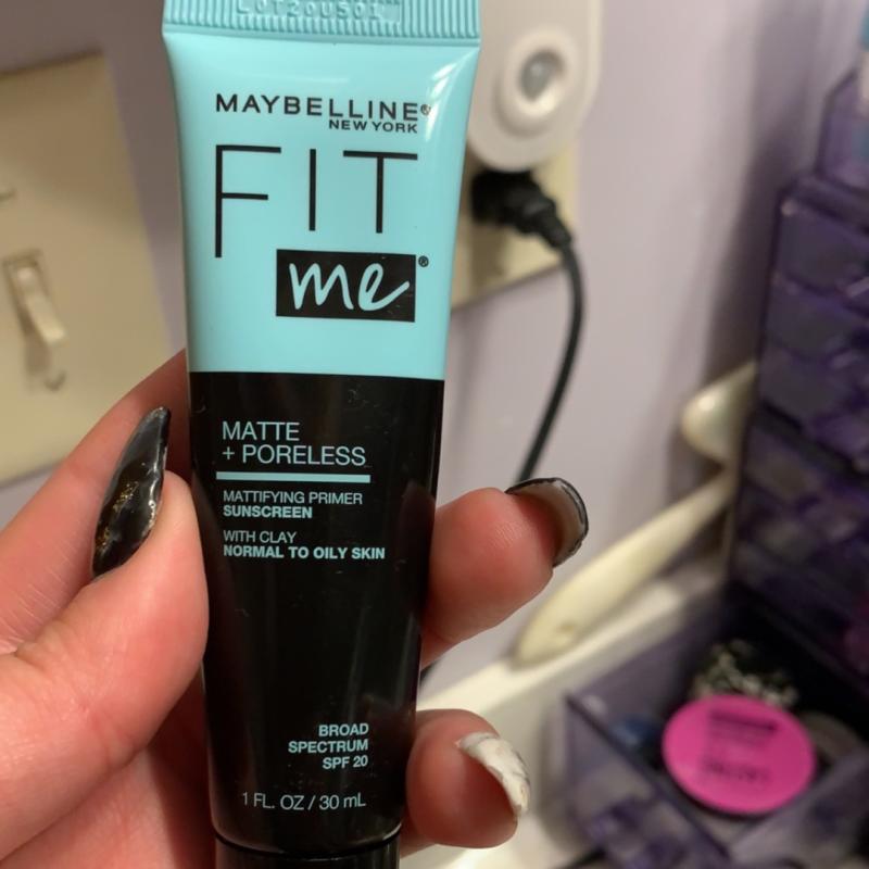 Maybelline Fit Me Matte | 20, Poreless Meijer and 1 Mattifying Primer Makeup, SPF oz fl Clear, Face