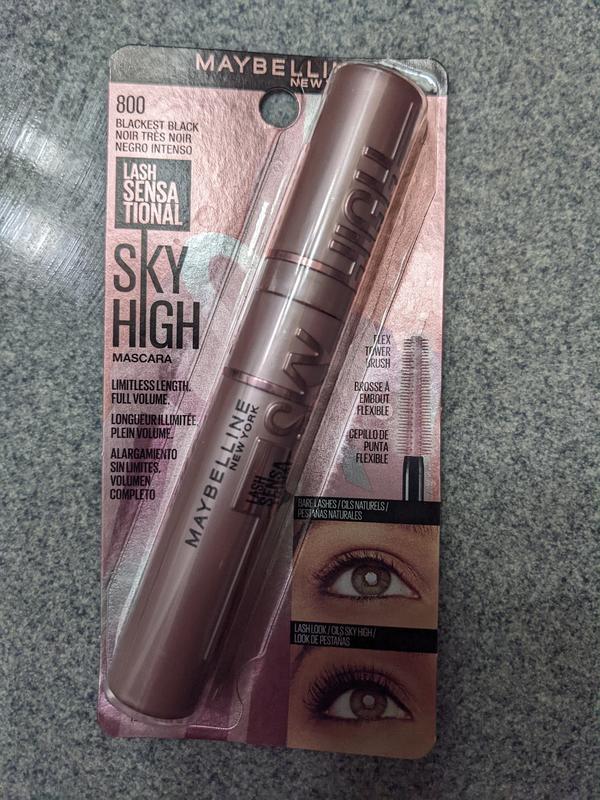 Maybelline Lash Sensational Sky High Washable Mascara Very Black 801 0 24 Fl Oz