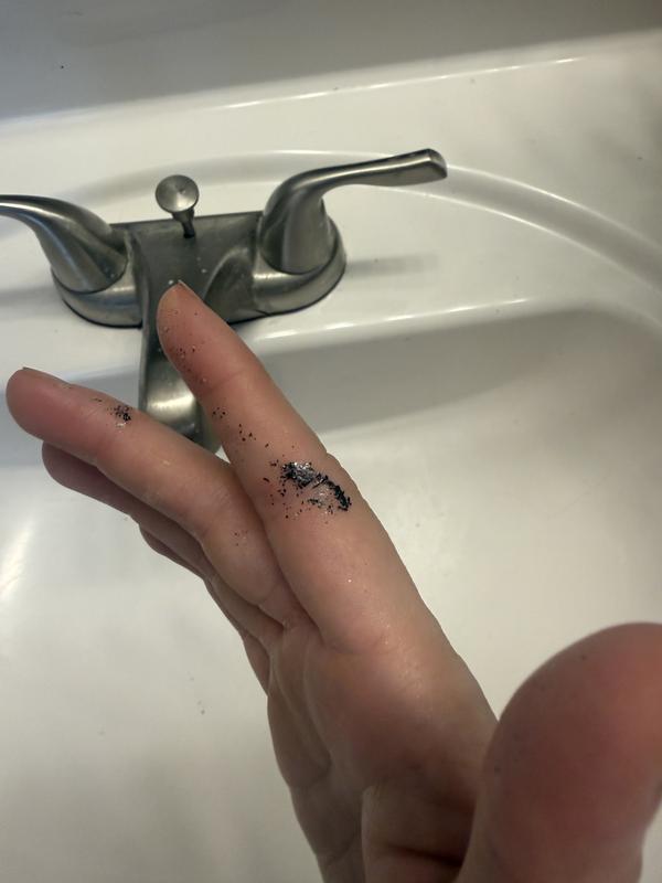 Logo all over after applying product