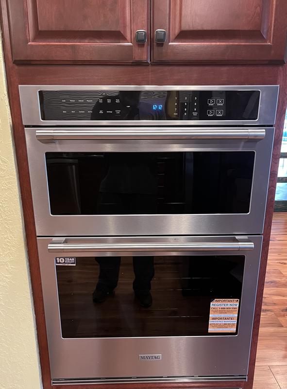 30-inch Wall Oven Microwave Combo with Air Fry and Basket - 6.4 cu